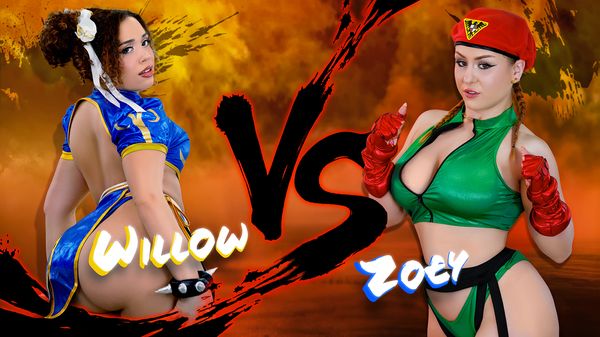 Willow Ryder vs Zoey Uso! Fight! Street Fighter Parody TeamSkeetSingles